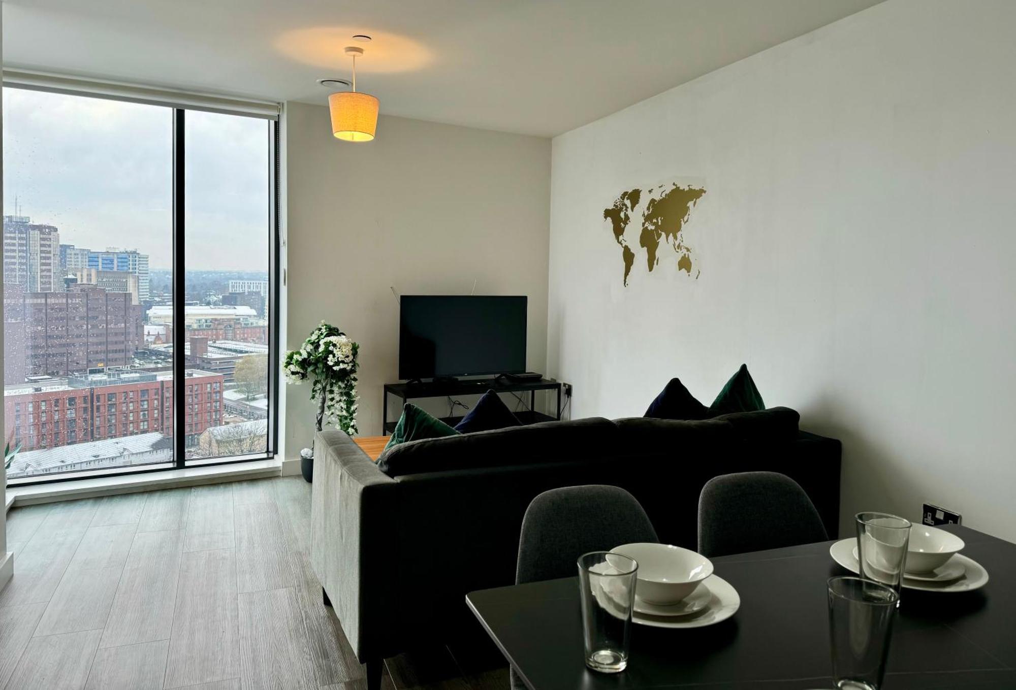 Premium Deals L Last-Minute Stay L 4 Min Walk To Birmingham Central Library L 18Th Floor 2 Bed 2 Bath City Centre Penthouse With Gym & Netflix By Jvt Short Lets Экстерьер фото